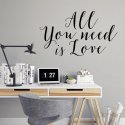 Naklejka na ścianę - ALL YOU NEED IS LOVE