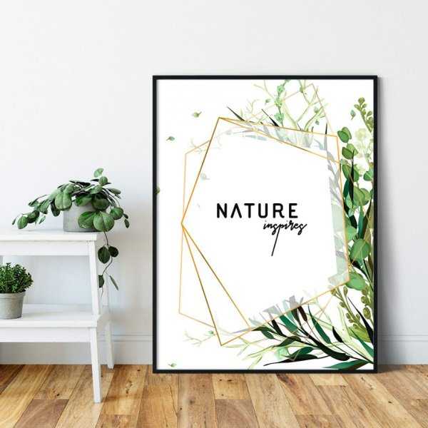 Plakat w ramie - NATURE INSPIRES