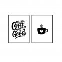 Zestaw dwóch plakatów - DRINK COFFEE AND DO GOOD