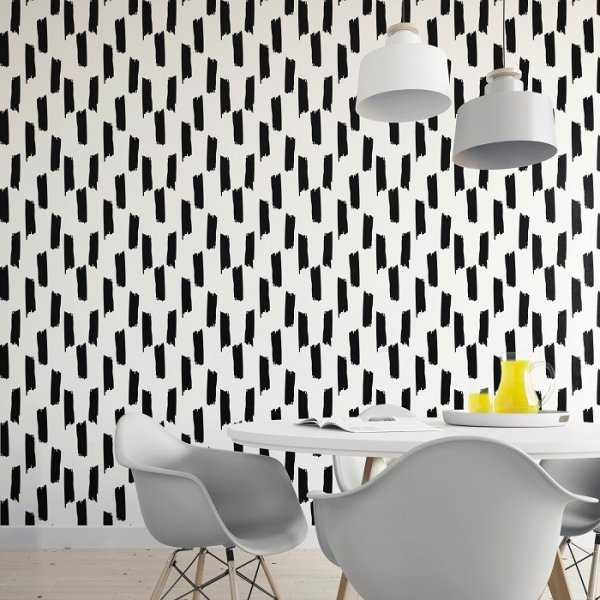 ŚLADY PĘDZLA - Designerska tapeta ścienna ŚLADY PĘDZLA - Designerska tapeta ścienna