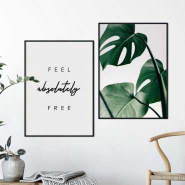 Zestaw dwóch plakatów - FEEL ABSOLUTELY FREE