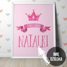 KRÓLESTWO DZIECKA - Personalizowany plakat dziecięcy KRÓLESTWO DZIECKA - Personalizowany plakat dziecięcy