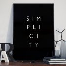SIMPLICITY - Minimalistyczny plakat w ramie SIMPLICITY - Minimalistyczny plakat w ramie