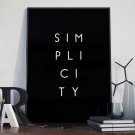 SIMPLICITY - Minimalistyczny plakat w ramie