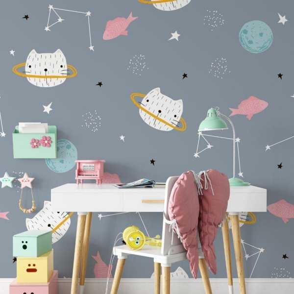 astrocats tapeta na ścianę