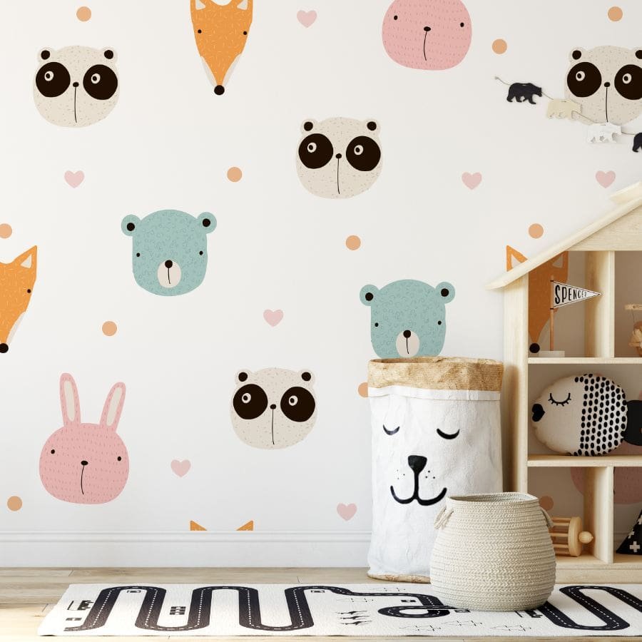 Tapeta dla dzieci - pastel squad