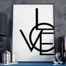 MODERN LOVE - Plakat typograficzny w ramie MODERN LOVE - Plakat typograficzny w ramie