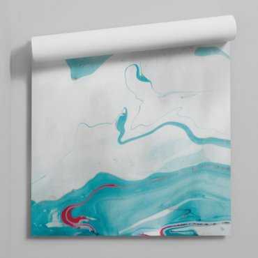tapeta na ścianę abstract azure