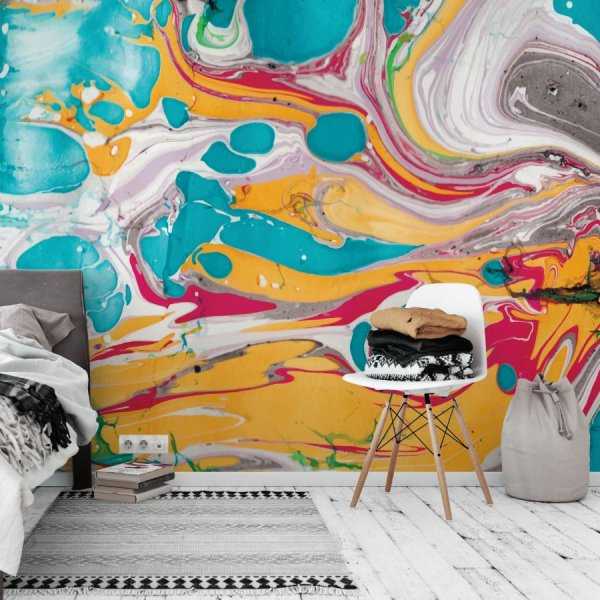 tapeta na ścianę abstract mango marble
