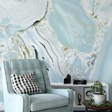 azure marble tapeta na ścianę