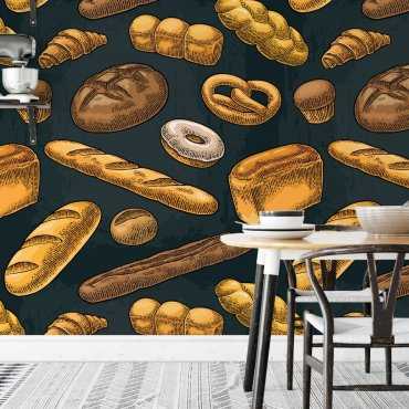 bakery wall tapeta do kuchni