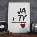 JA i TY - Plakat Typograficzny
