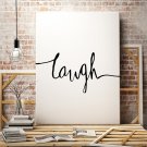 LAUGH - Minimalistyczny Obraz na płótnie