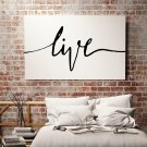 LIVE - Minimalistyczny Obraz na płótnie LIVE - Minimalistyczny Obraz na płótnie