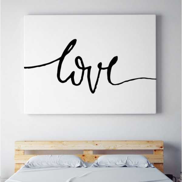 LOVE - Minimalistyczny Obraz na płótnie LOVE - Minimalistyczny Obraz na płótnie