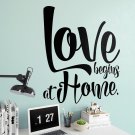 LOVE BEGINS AT HOME - Naklejka ścienna