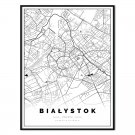 plakat mapa Białystok