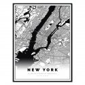 plakat mapa new york