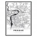 plakat mapa Prague