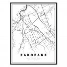plakat mapa Zakopane
