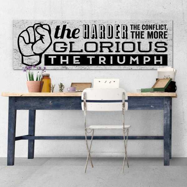 THE TRIUMPH - Obraz motywacyjny na płótnie