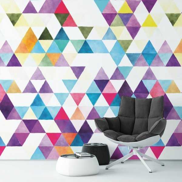 MODERN TRIANGLE - Tapeta na ścianę MODERN TRIANGLE - Tapeta na ścianę
