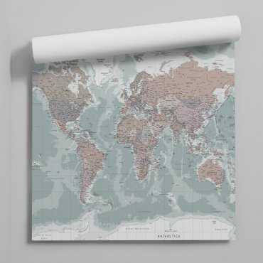 tapeta world map art