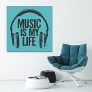 MUSIC IS MY LIFE - Modny obraz na płótnie MUSIC IS MY LIFE - Modny obraz na płótnie