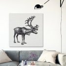 VINTAGE DEER - Modny obraz na płótnie VINTAGE DEER - Modny obraz na płótnie