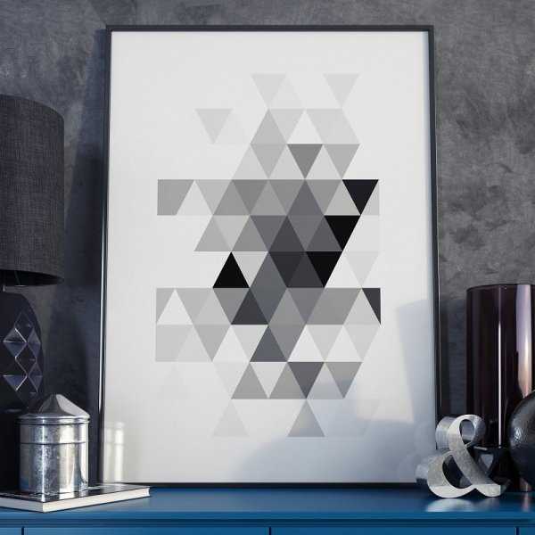 TRIANGLE DESIGN - Plakat w ramie TRIANGLE DESIGN - Plakat w ramie
