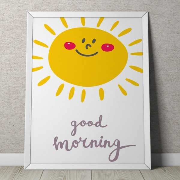 Good Morning - Plakat dla dzieci Good Morning - Plakat dla dzieci