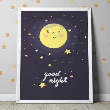 GOOD NIGHT - Plakat dla dzieci