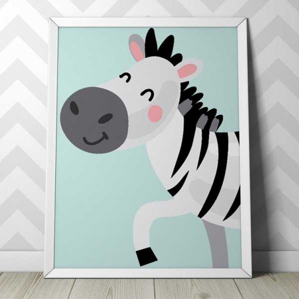 ZEBRA - Plakat dla dzieci ZEBRA - Plakat dla dzieci
