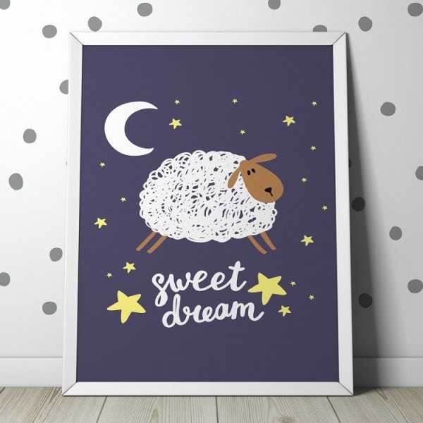 OWIECZKA "SWEET DREAM" - Plakat dla dzieci OWIECZKA "SWEET DREAM" - Plakat dla dzieci