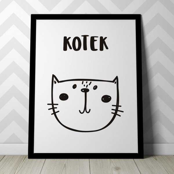 KOTEK - Plakat dla dzieci KOTEK - Plakat dla dzieci