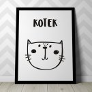 KOTEK - Plakat dla dzieci KOTEK - Plakat dla dzieci