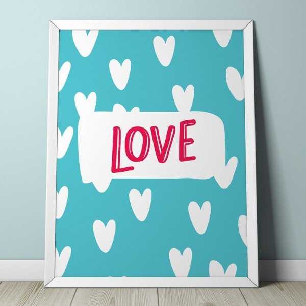 LOVE - Plakat dla dzieci LOVE - Plakat dla dzieci