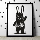 HELLO KRÓLIK - Plakat dla dzieci HELLO KRÓLIK - Plakat dla dzieci