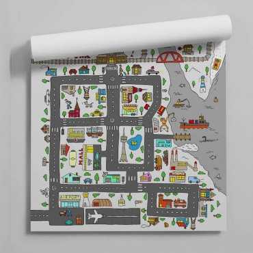 tapeta city streets map