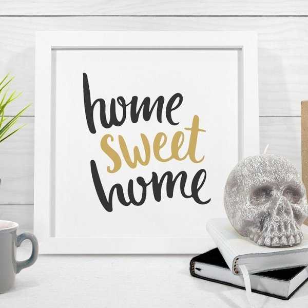 HOME SWEET HOME - Plakat w ramie HOME SWEET HOME - Plakat w ramie