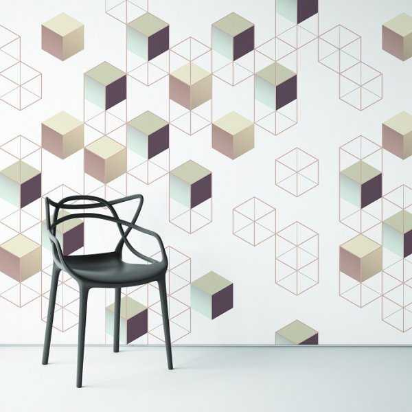 ABSTRACT BOXES - Designerska tapeta 3D ABSTRACT BOXES - Designerska tapeta 3D