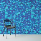 BLUE TRIANGLE - Tapeta ścienna BLUE TRIANGLE - Tapeta ścienna
