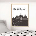 plakat mountains pattern