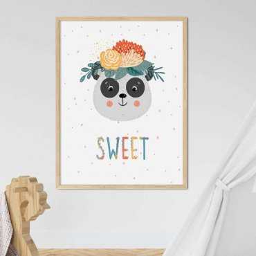 plakat sweet panda