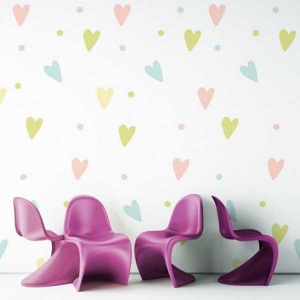 COLOR'S LOVE - Tapeta ścienna COLOR'S LOVE - Tapeta ścienna