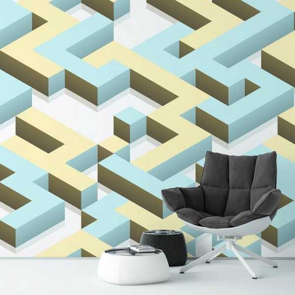 MAZE 3D - Tapeta ścienna MAZE 3D - Tapeta ścienna