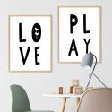 zestaw plakatów love play