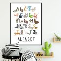 plakat alfabet zwierzęta