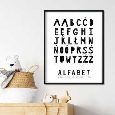 plakat z alfabetem