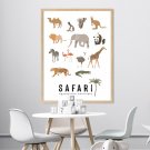 plakat edukacyjny - safari